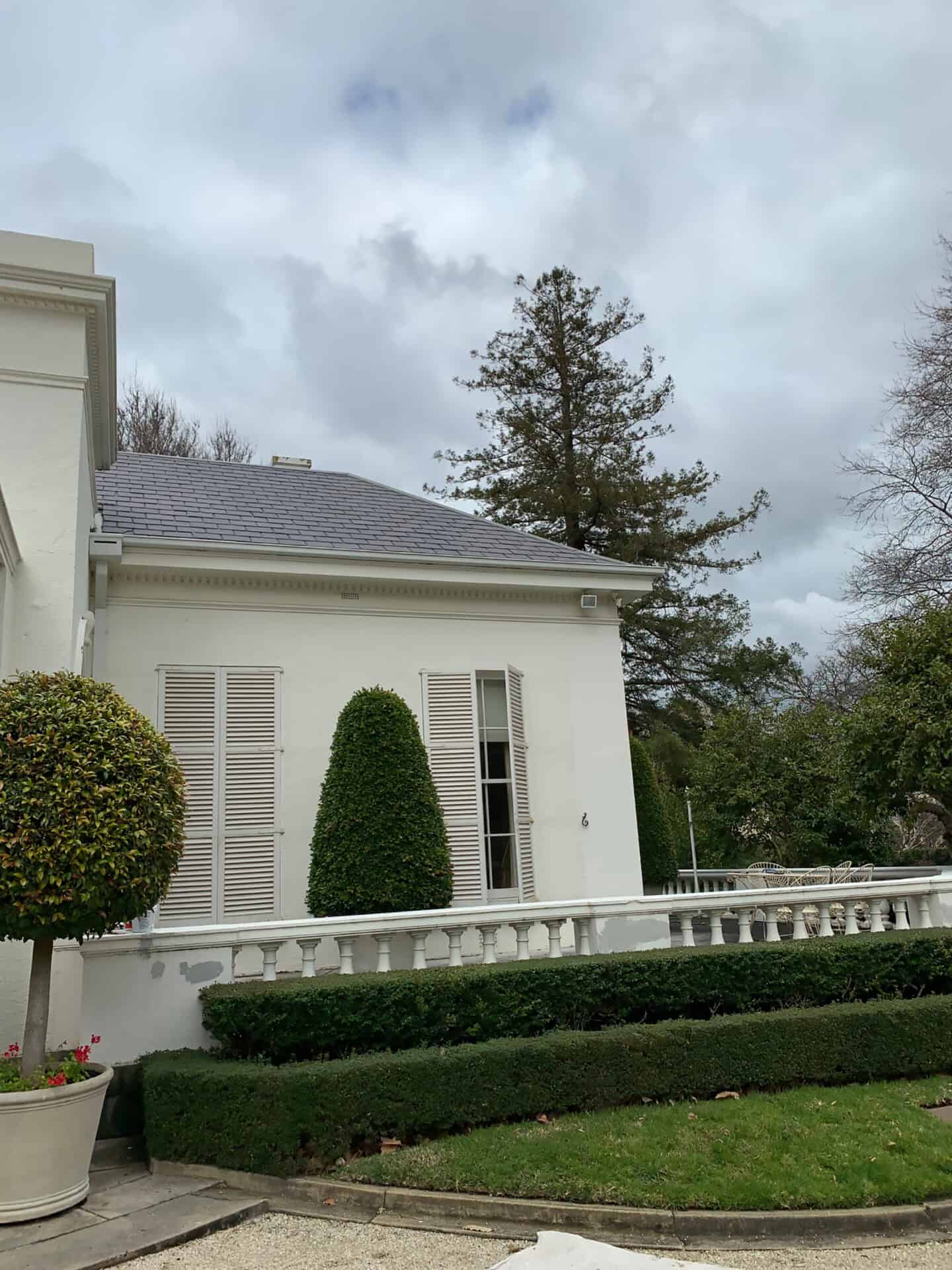 white elegant commercial building