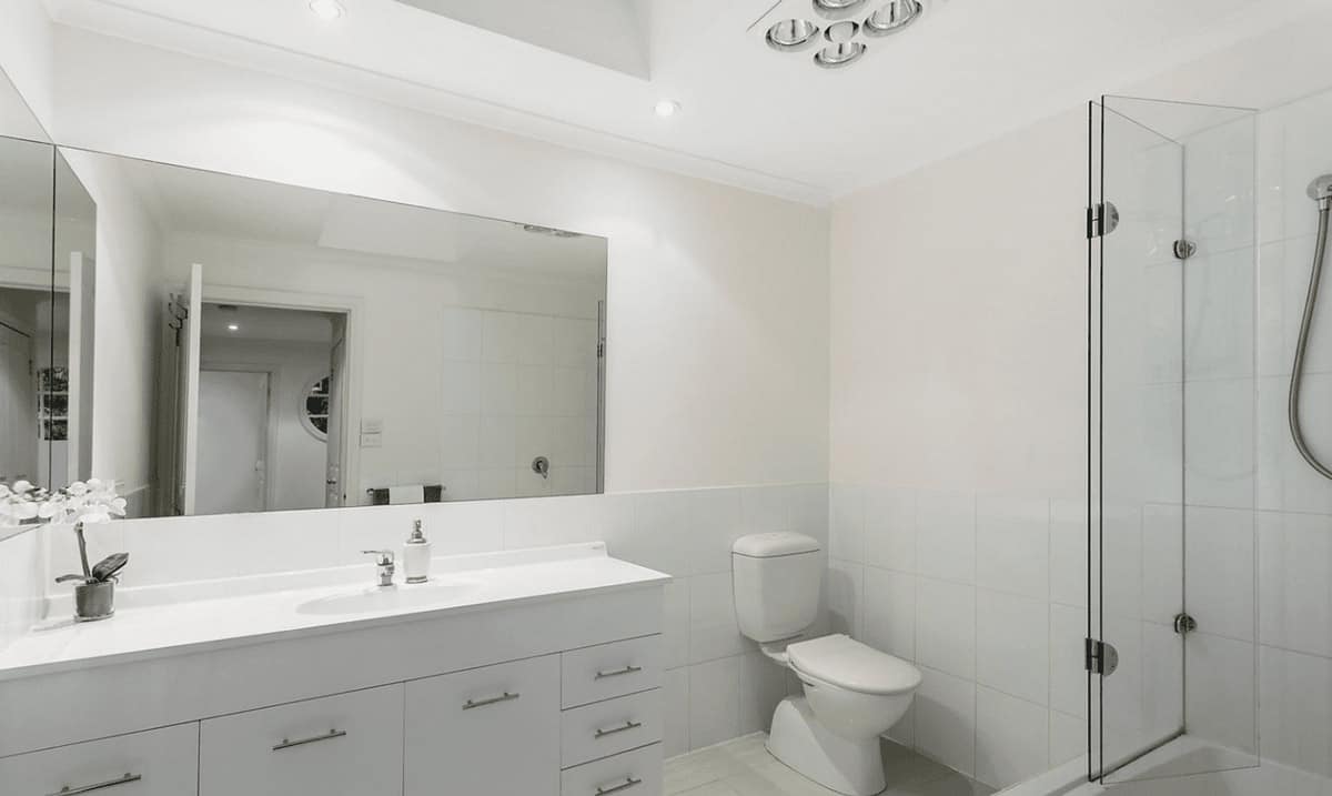 Clean White Bathroom